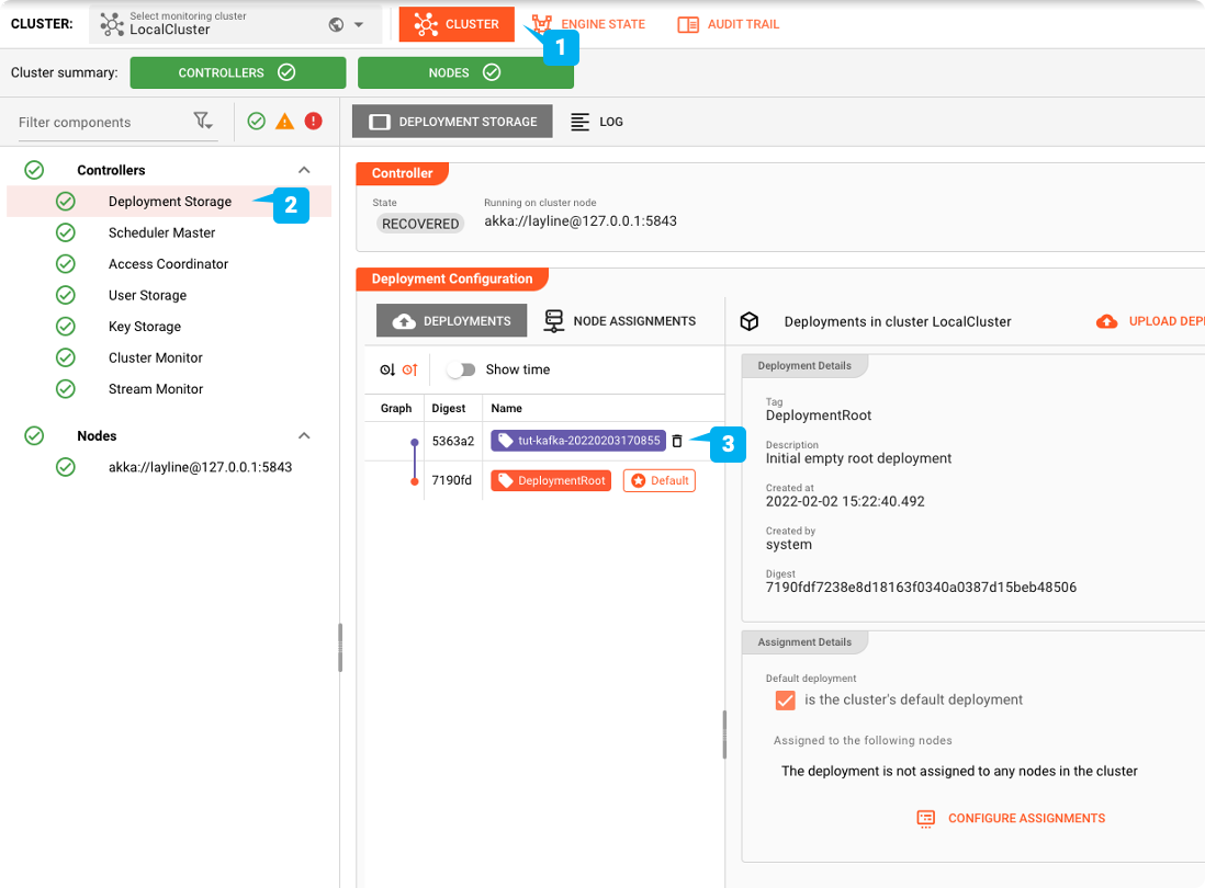 Activating a Deployment setup