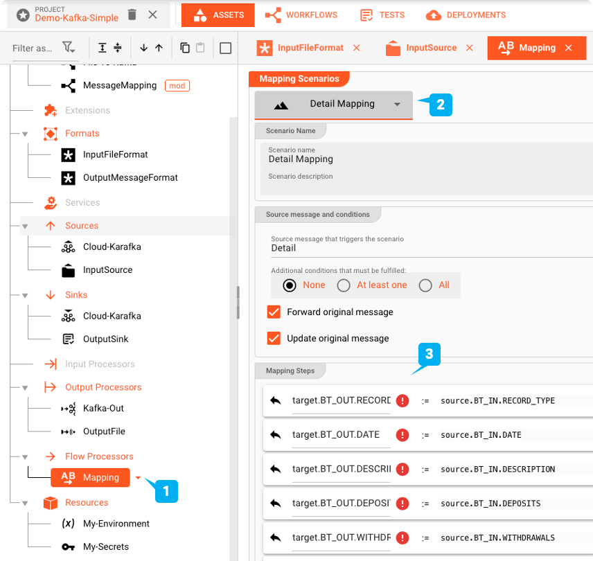 Mapping Asset definition
