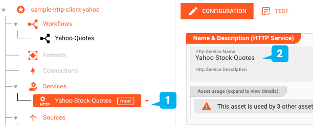 Creating the Http-Service Asset