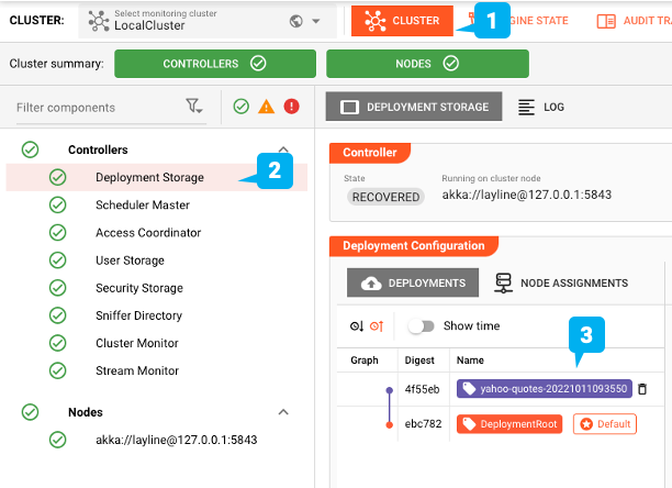 Activating a Deployment setup